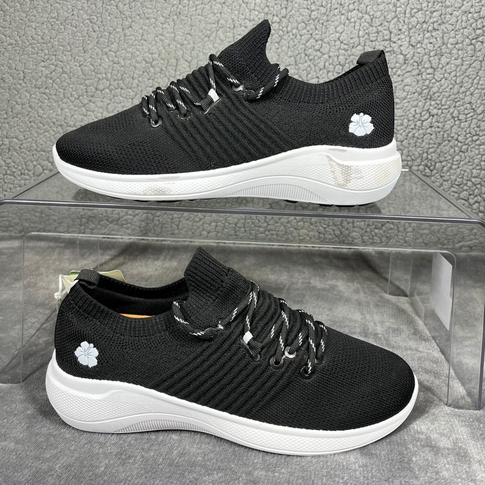 Tommy Bahama Golf Womens Black Knit Sneakers Athletic Shoes 8 07 734222 408089 - Picture 2 of 12